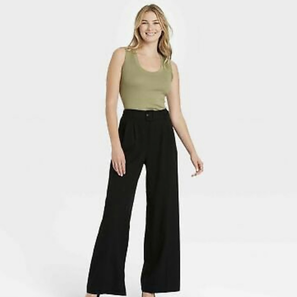 A new day womens slim fit scoop neck tank top olive green - Picture 1 of 8